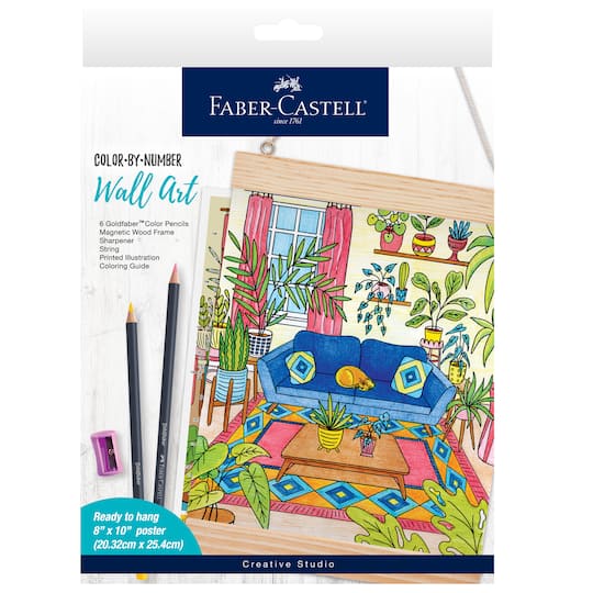 Faber-Castell® Plant Room Color By Number Wall Art Kit